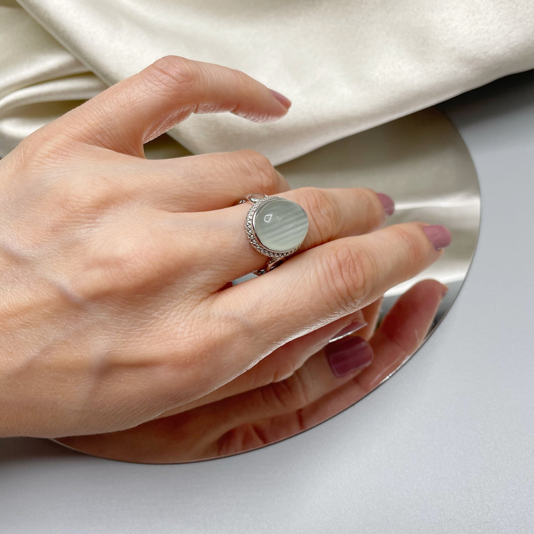 Anello Giada Chiara e Argento 925