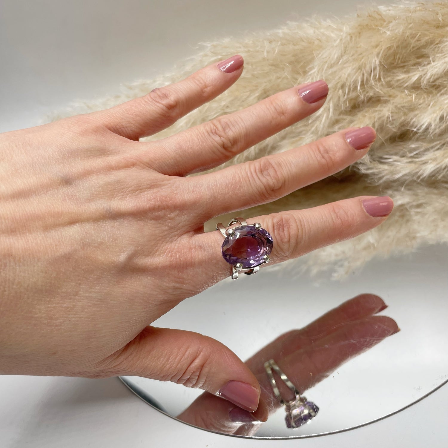 Anello Ametrino e Argento 925