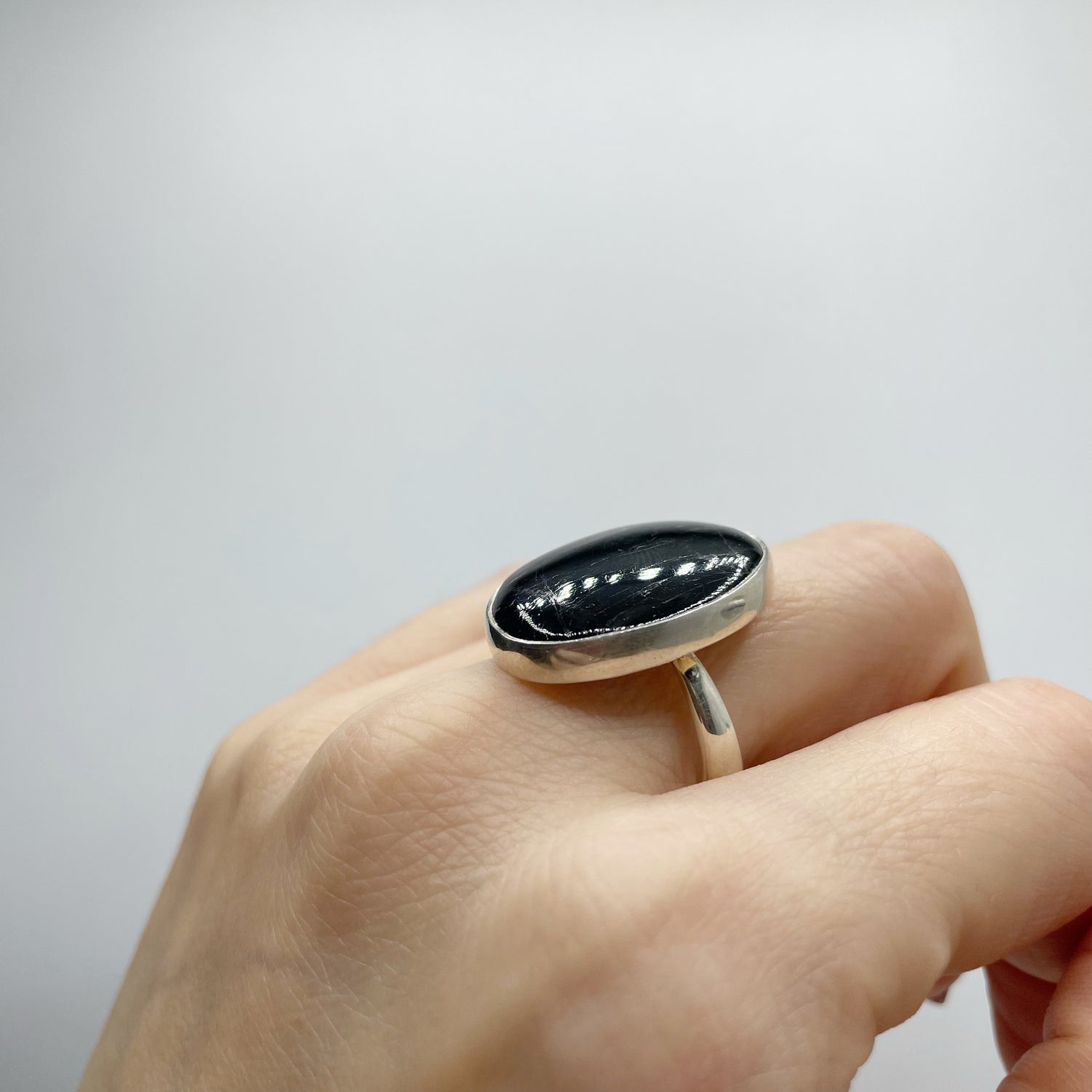 Anello Iperstene Ovale - Argento 925