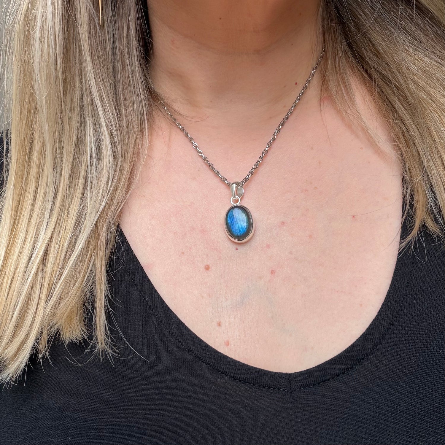 Ciondolo Labradorite Argento 925