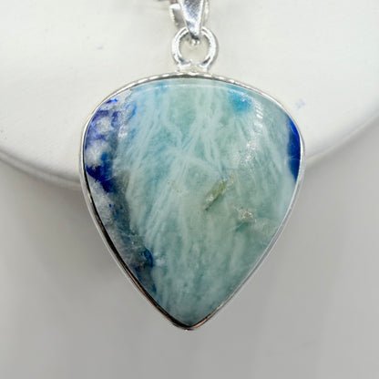 Ciondolo Afghanite e Argento 925 - Triangolo
