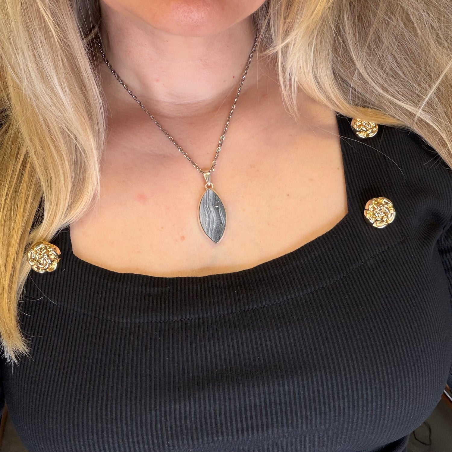 Ciondolo Desert Druzy Argento 925
