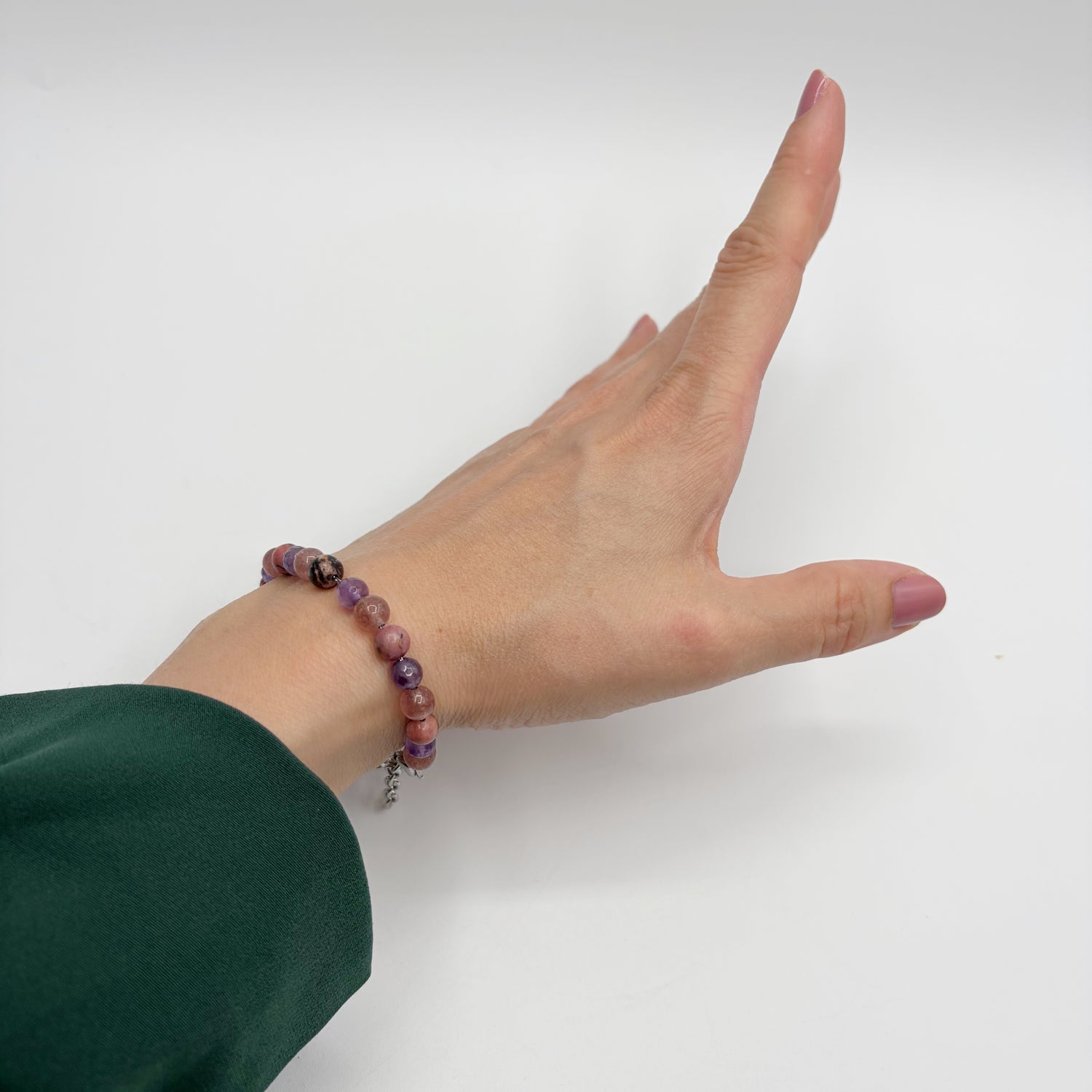 Bracciale Love &amp; Harmony - Quarzo Fragola, Rodonite, Ametista - LIMITED EDITION
