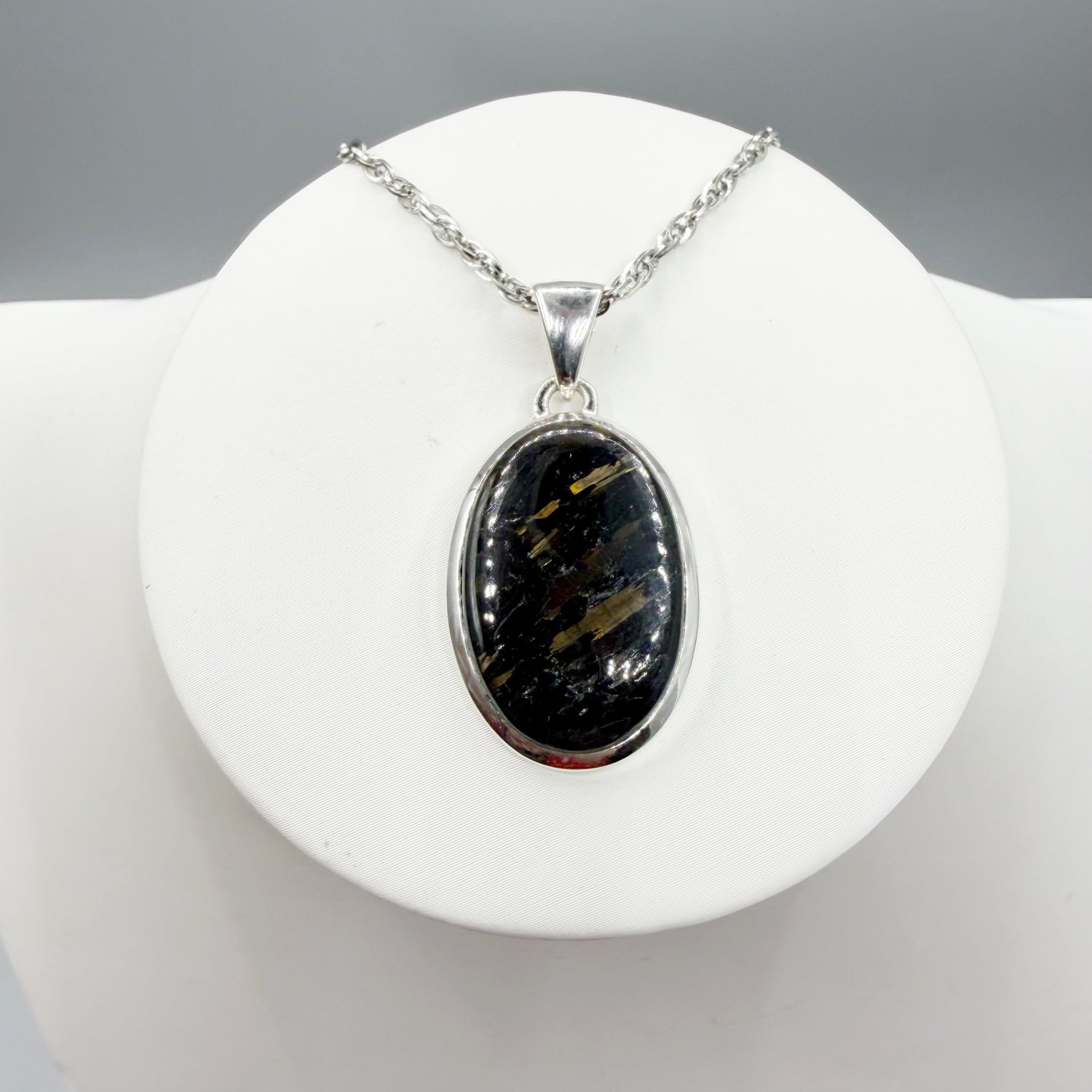 Ciondolo Nuummite Argento 925 - Ovale