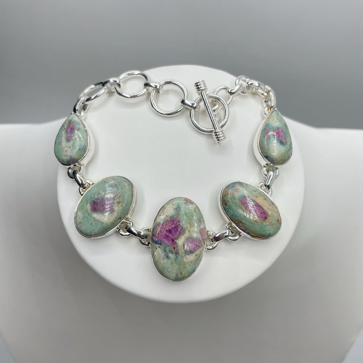 Bracciale Rubino in Fuchsite - Argento 925