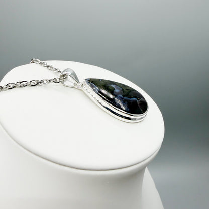 Ciondolo Merlinite Mistica e Argento 925 - a Goccia