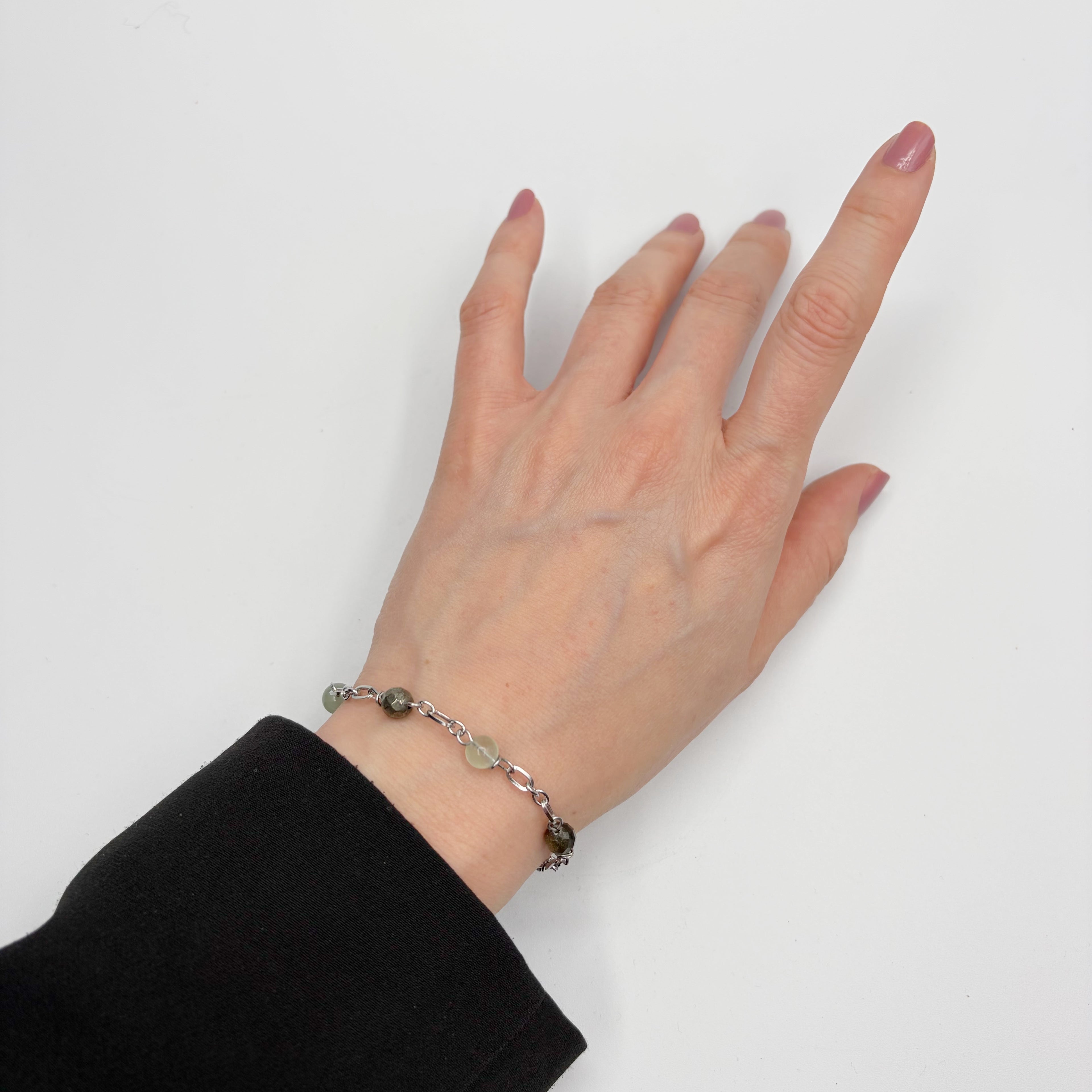 Bracciale Fortuna Magica - pirite, ossidiana, fluorite, avventurina - LIMITED EDITION