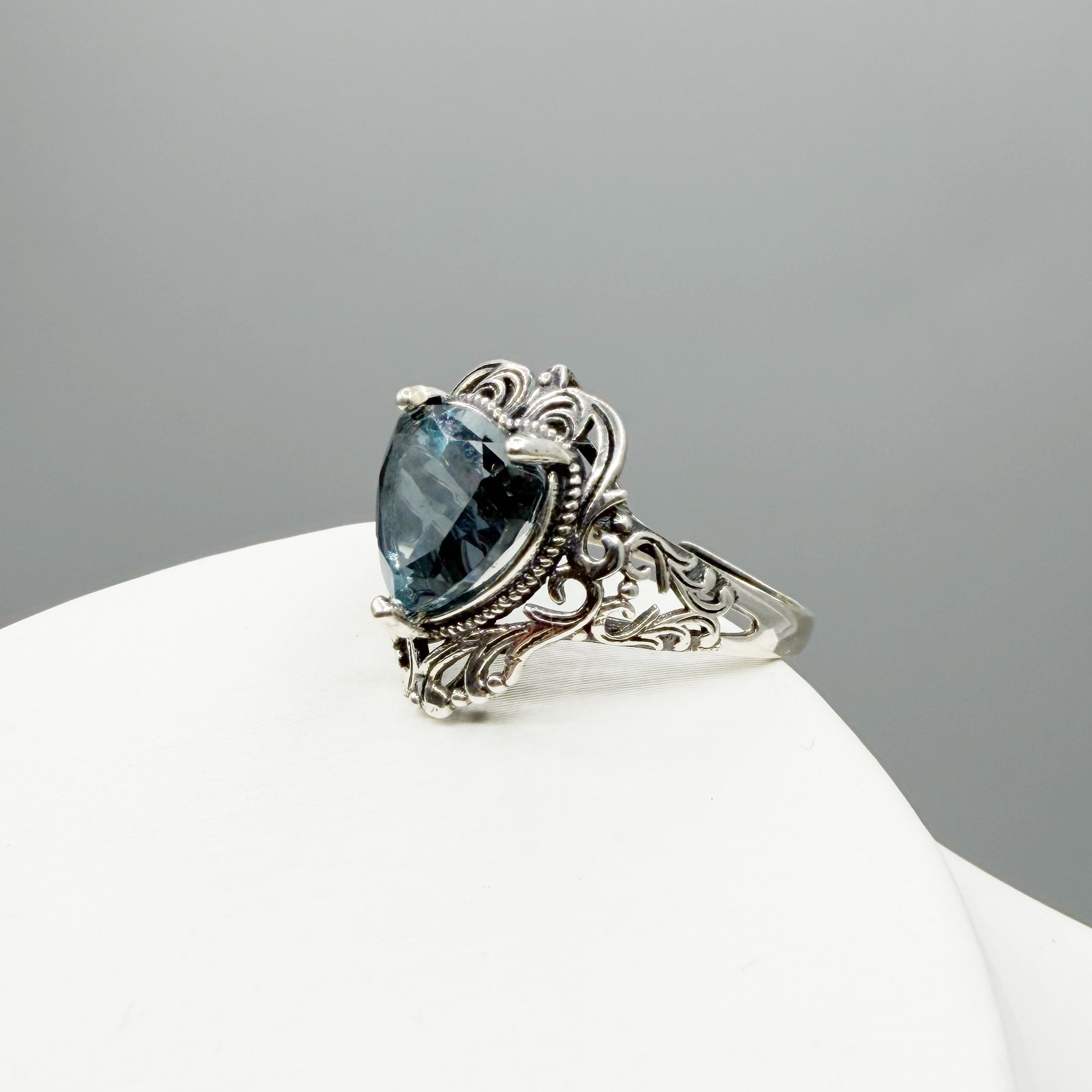 Anello Fluorite Cuore Regale - Argento 925