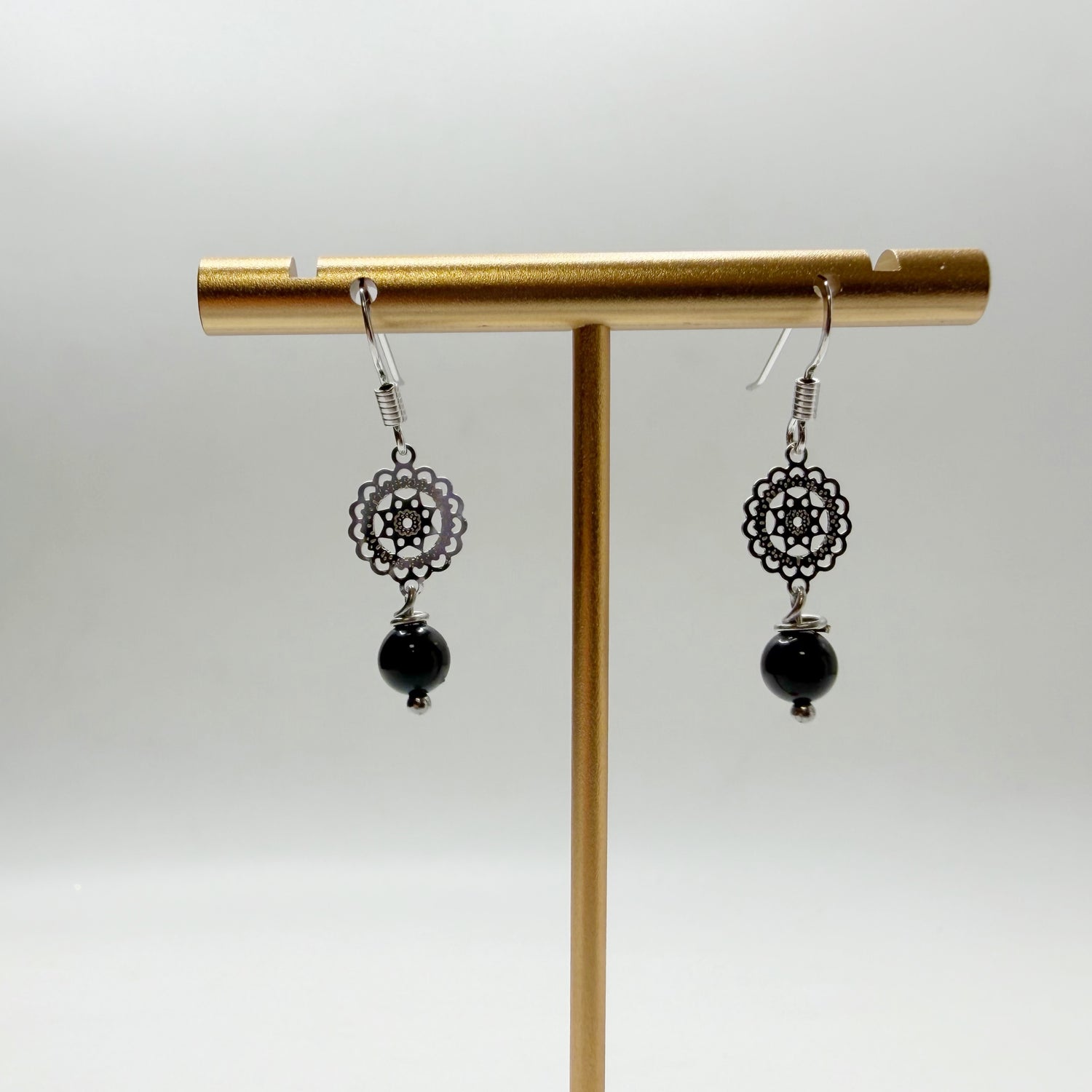 Orecchini Protezione - Ossidiana