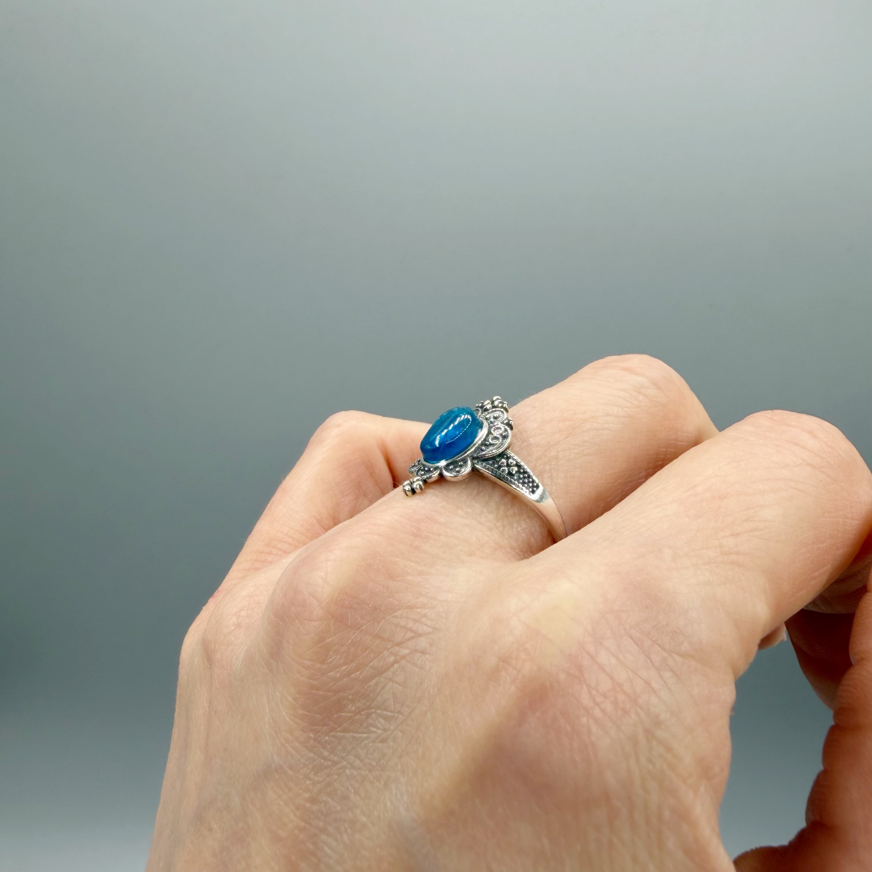 Anello Apatite Queen - Argento 925