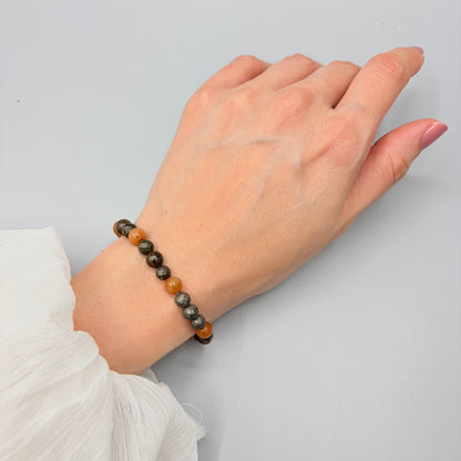 Bracciale Prosperity - Pirite, Avventurina, Bronzite
