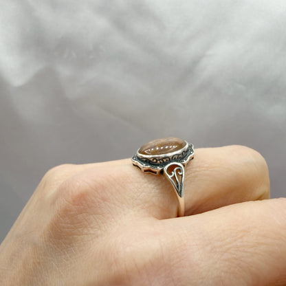 Anello Pietra del Sole e Argento 925