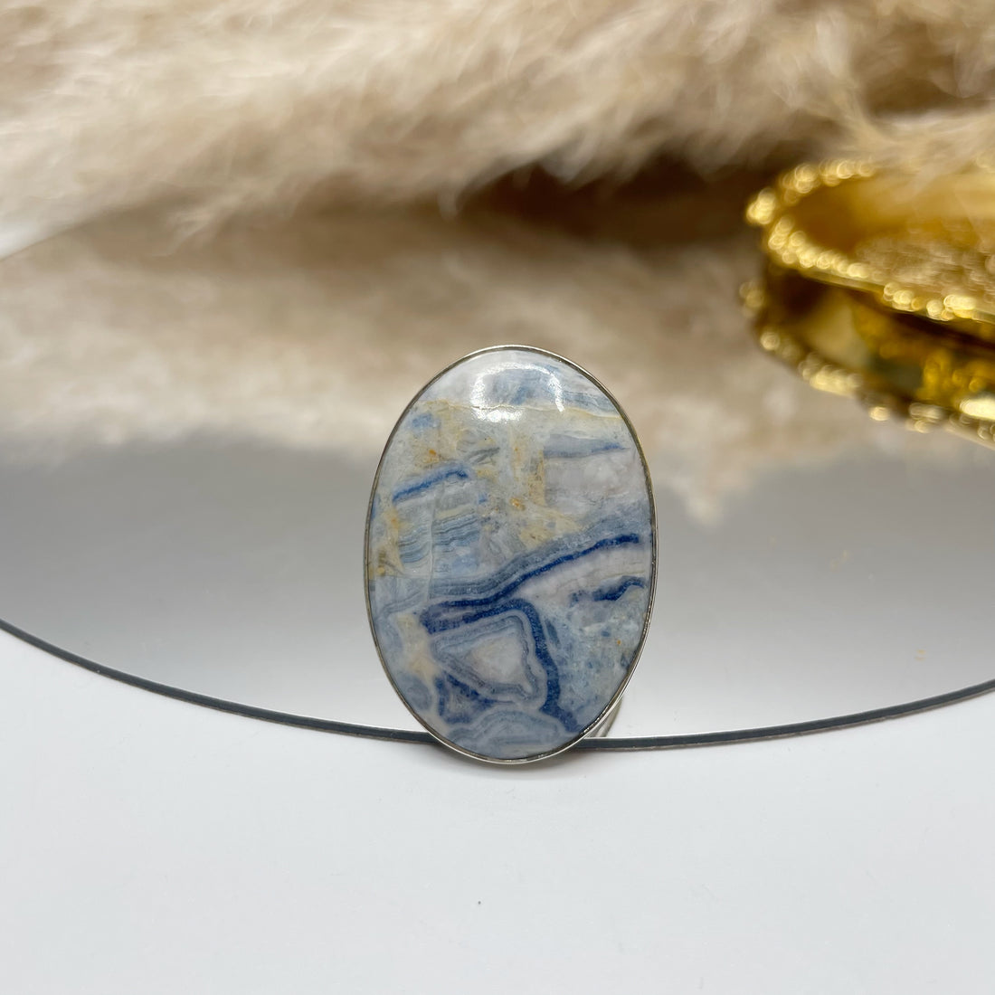 Anello Sheelite e Argento 925 - Ovale