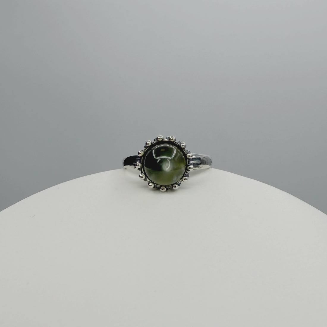 Anello Sfera Prehnite - Argento 925
