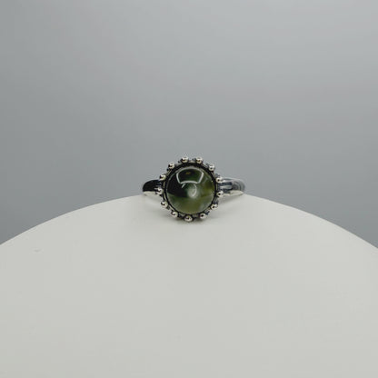 Anello Sfera Prehnite - Argento 925