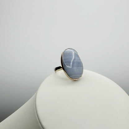 Anello Calcedonio e Argento 925