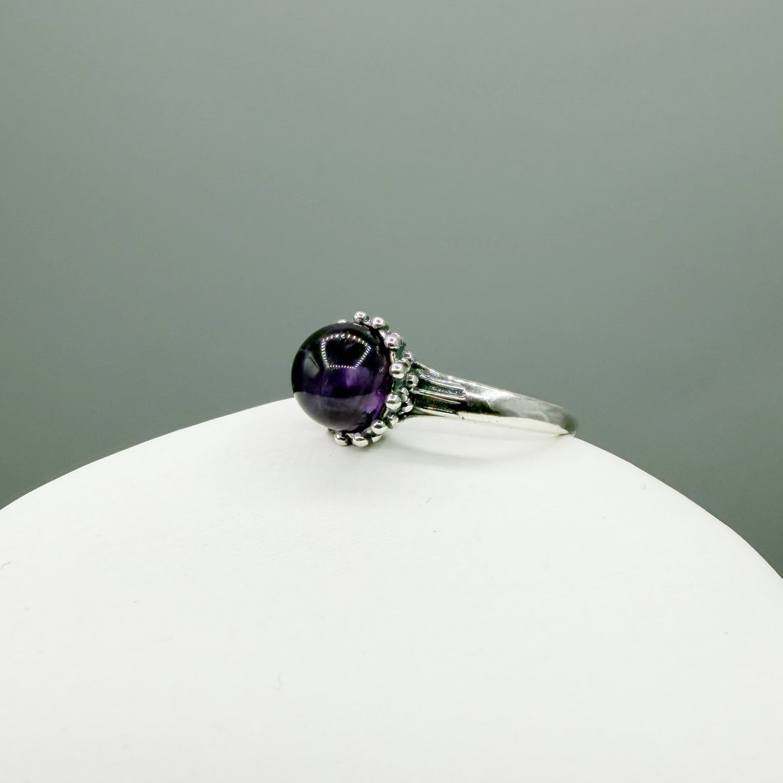 Anello Ametista - Argento 925 - Sfera