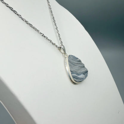 Ciondolo Desert Druzy Argento 925 - Triangolo arrotondato