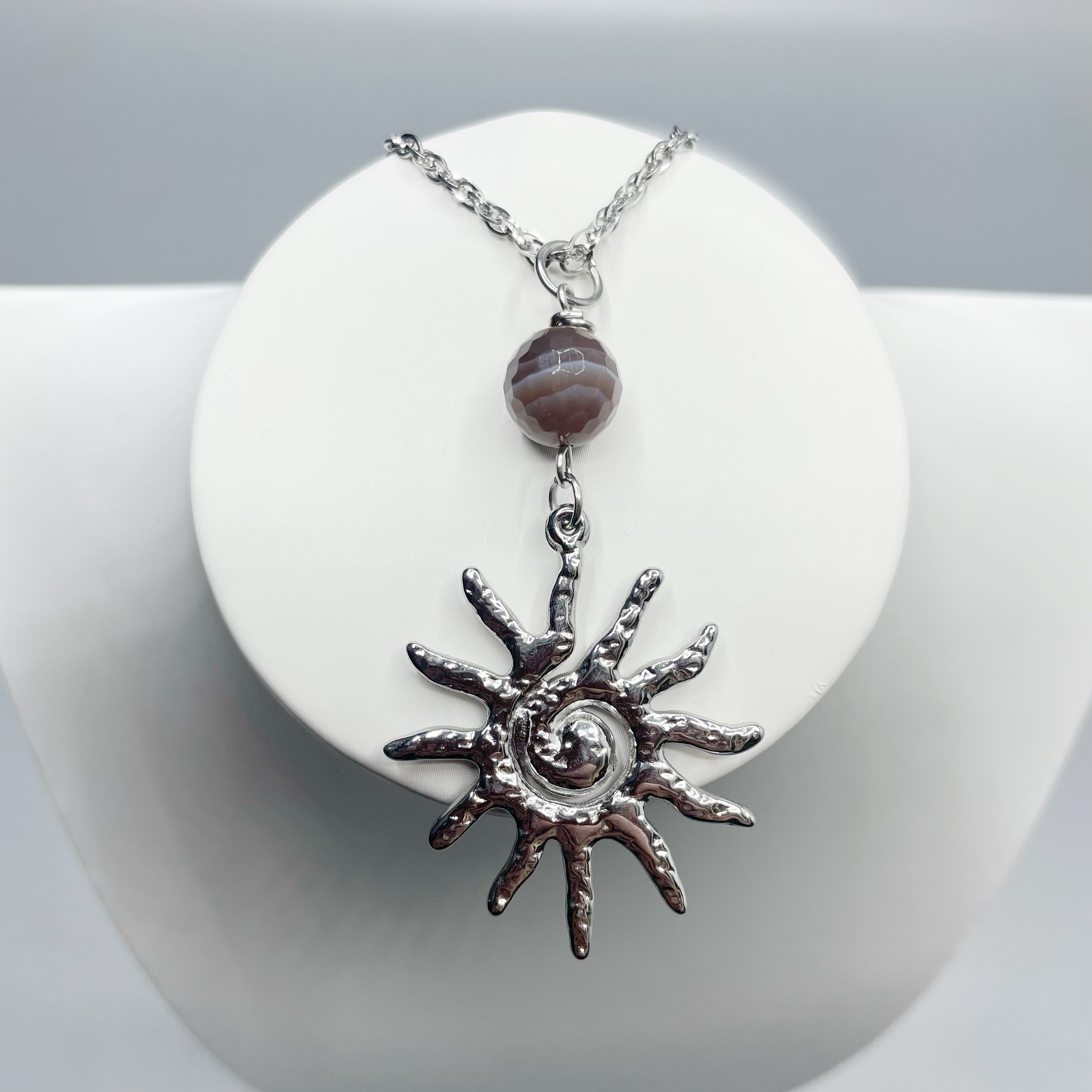 Collana Occhio di Shiva Sunshine - Acciaio inossidabile Silver