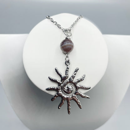 Collana Occhio di Shiva Sunshine - Acciaio inossidabile Silver