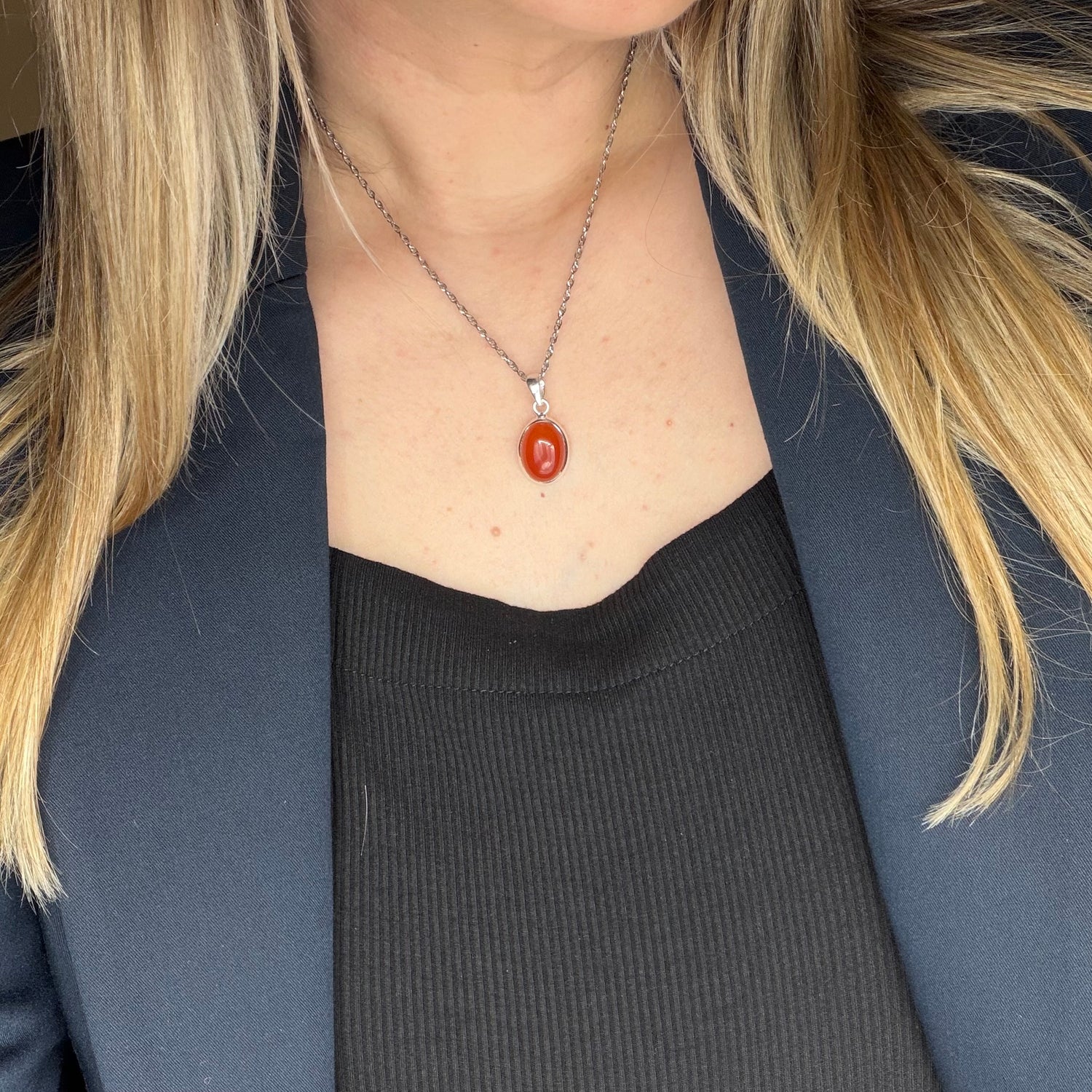 Ciondolo Corniola Argento 925
