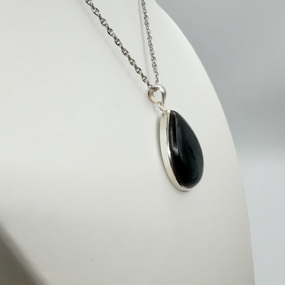 Ciondolo Labradorite a Goccia - Argento 925
