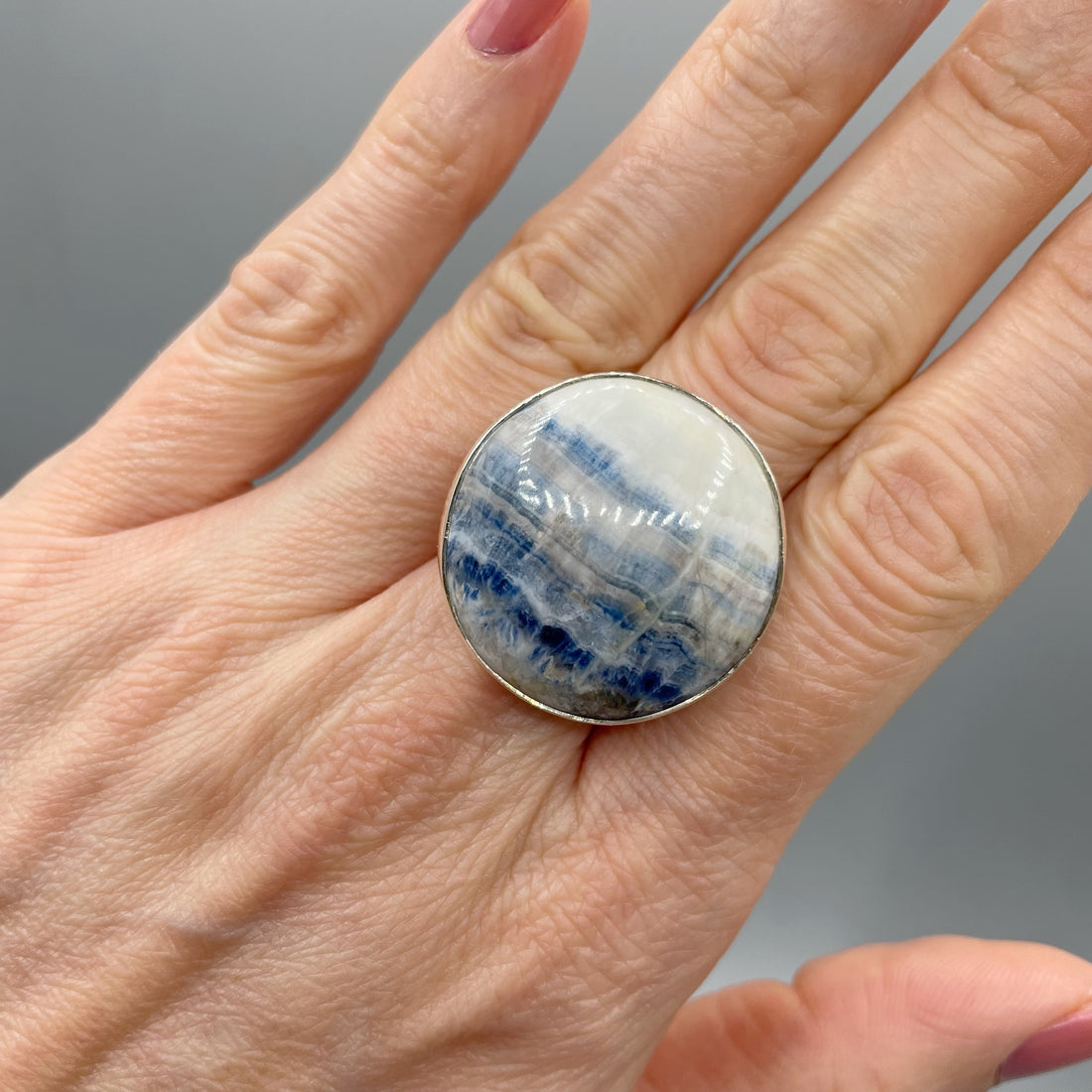 Anello Sheelite e Argento 925 - Tondo