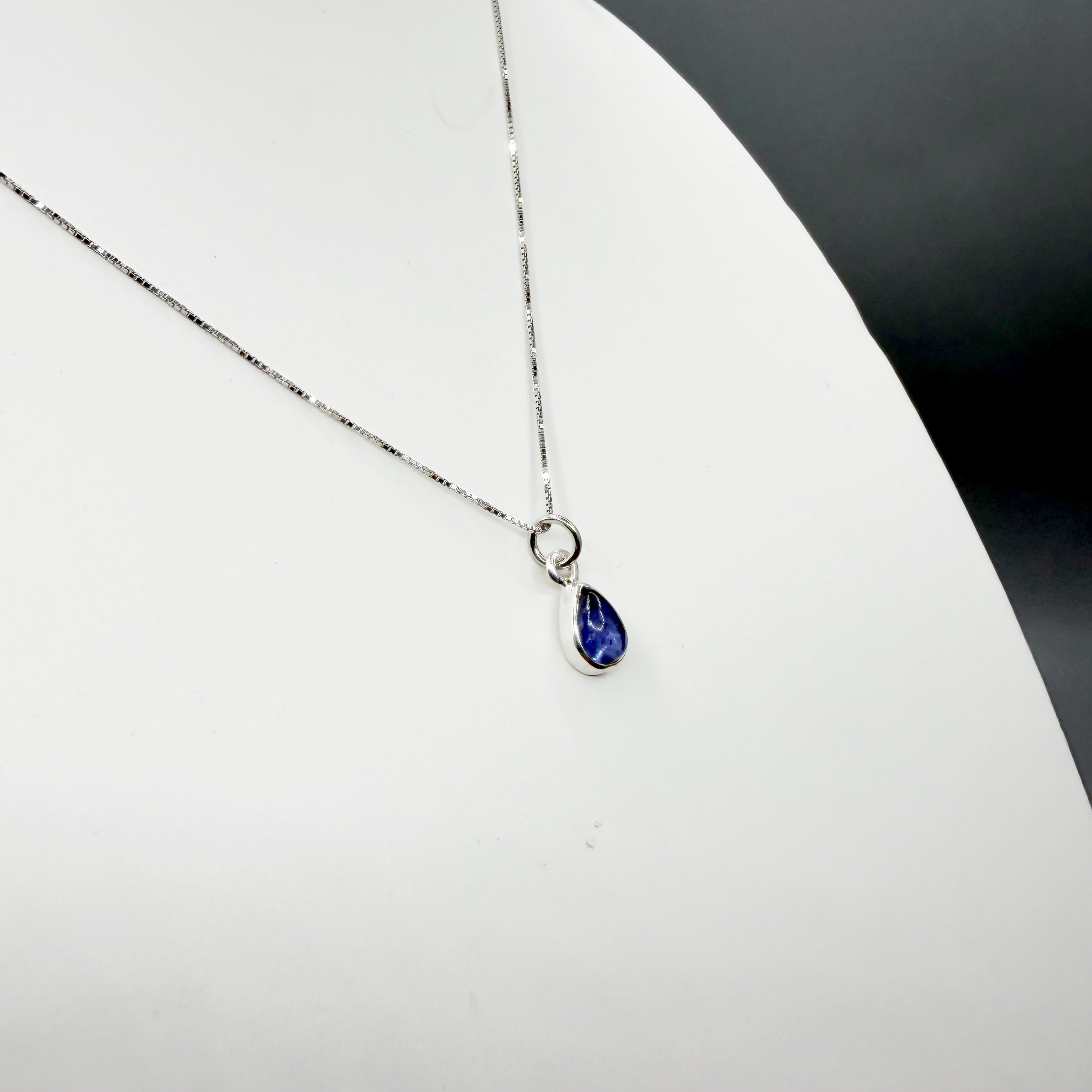 Ciondolo Punto Luce Tanzanite Argento 925 - A goccia