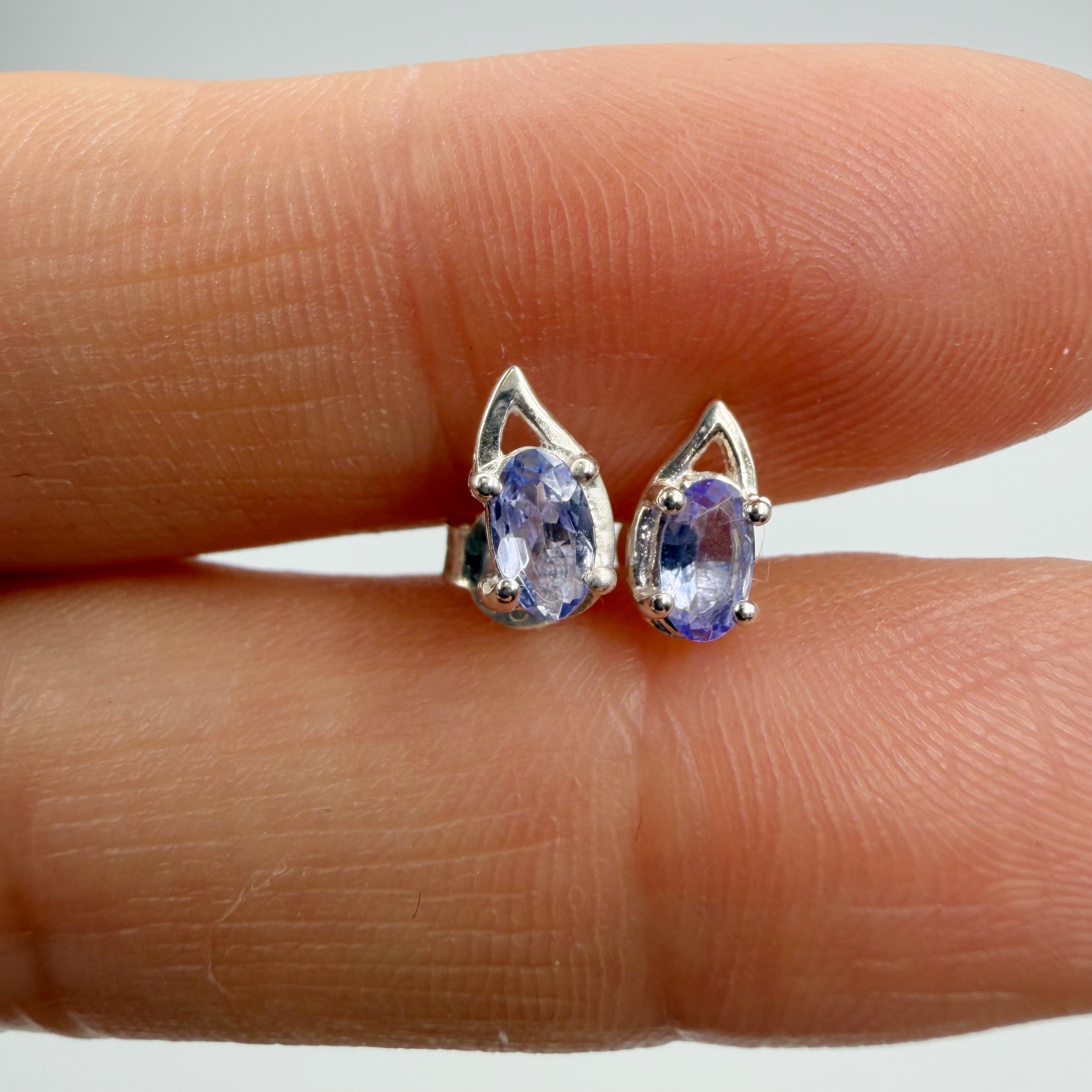 Orecchini a lobo Tanzanite | Argento 925