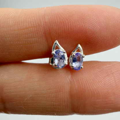 Orecchini a lobo Tanzanite | Argento 925