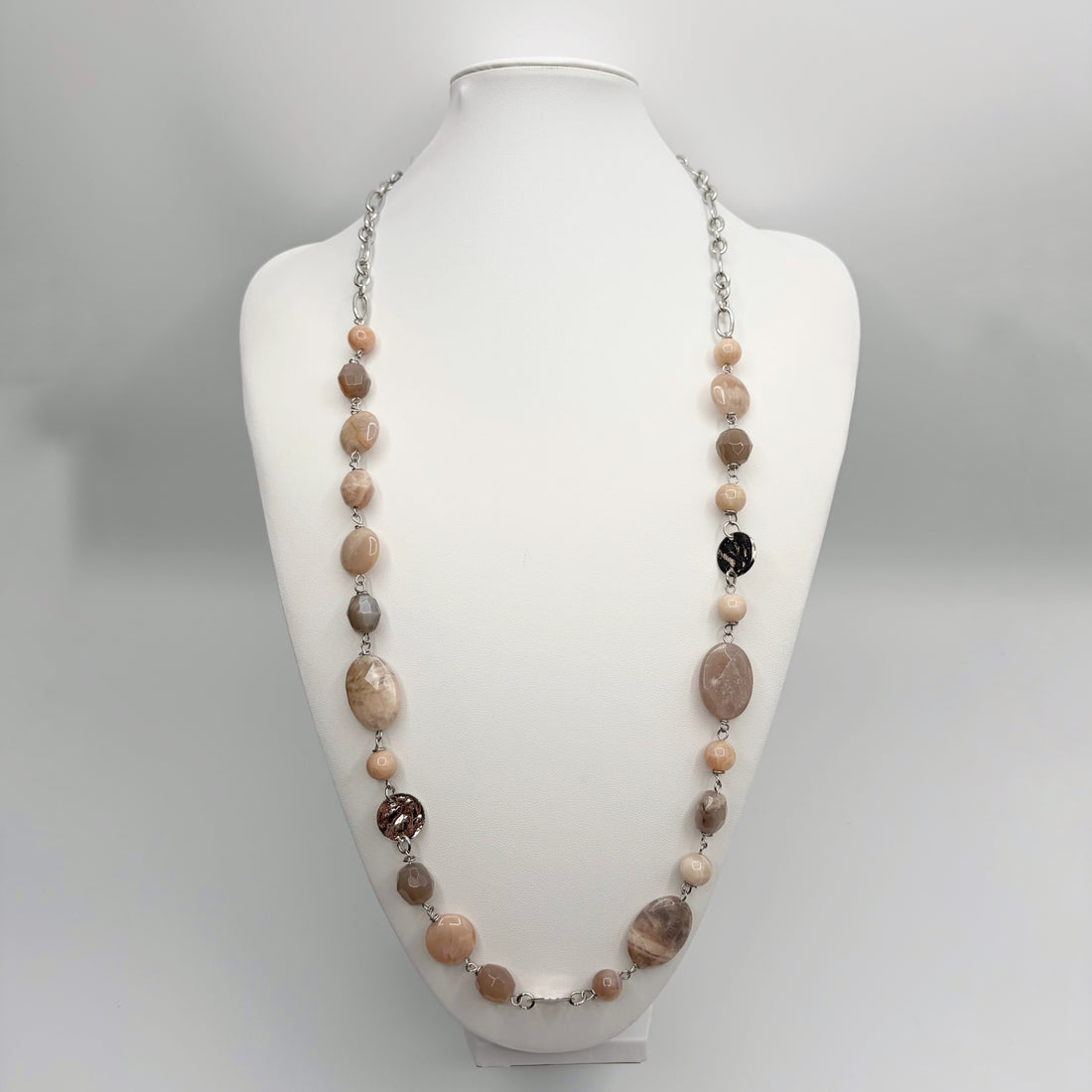 Collana Pietra di Luna Pesca