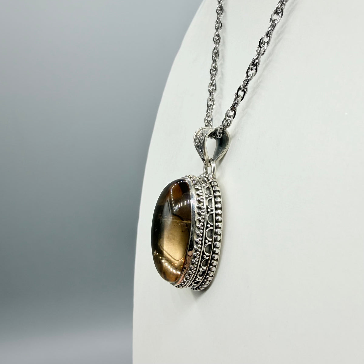Ciondolo Ametrino e Argento 925 - Ovale Antico