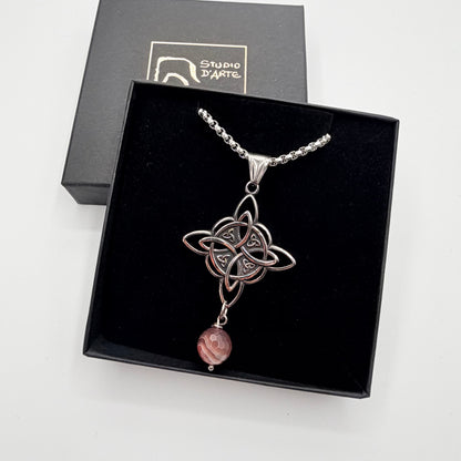 Collana Occhio di Shiva e Nodo della Strega: protezione da malocchio e invidia