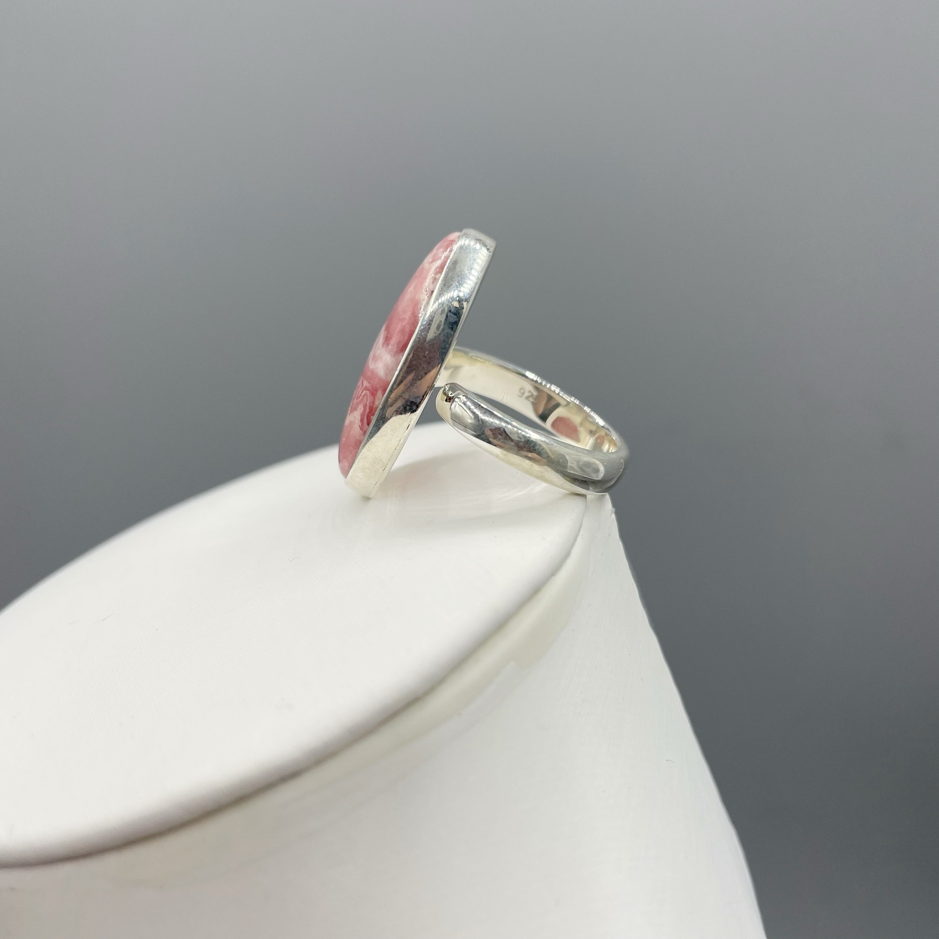 Anello Rodocrosite e Argento 925