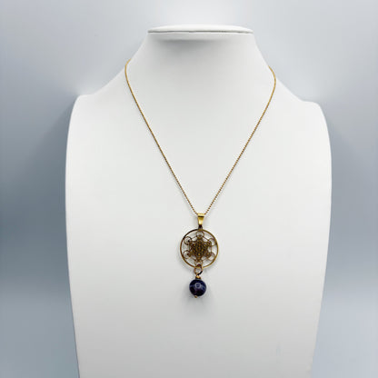 Collana Occhio di Shiva e Cubo di Metatron - GOLD