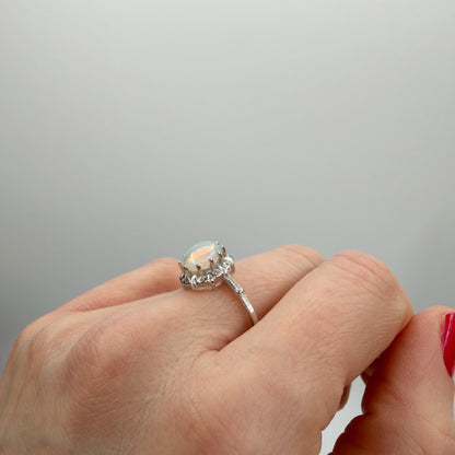 Anello Opale Etiope e Argento 925