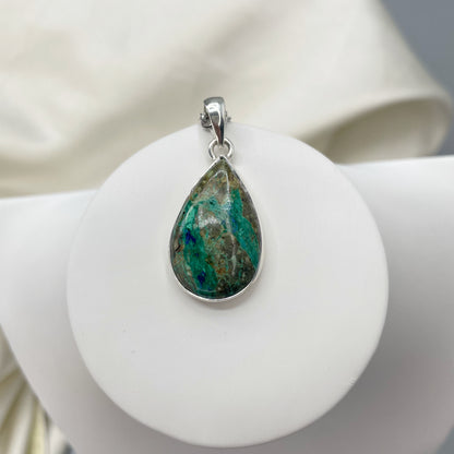 Ciondolo Malachite e Azzurrite - Argento 925