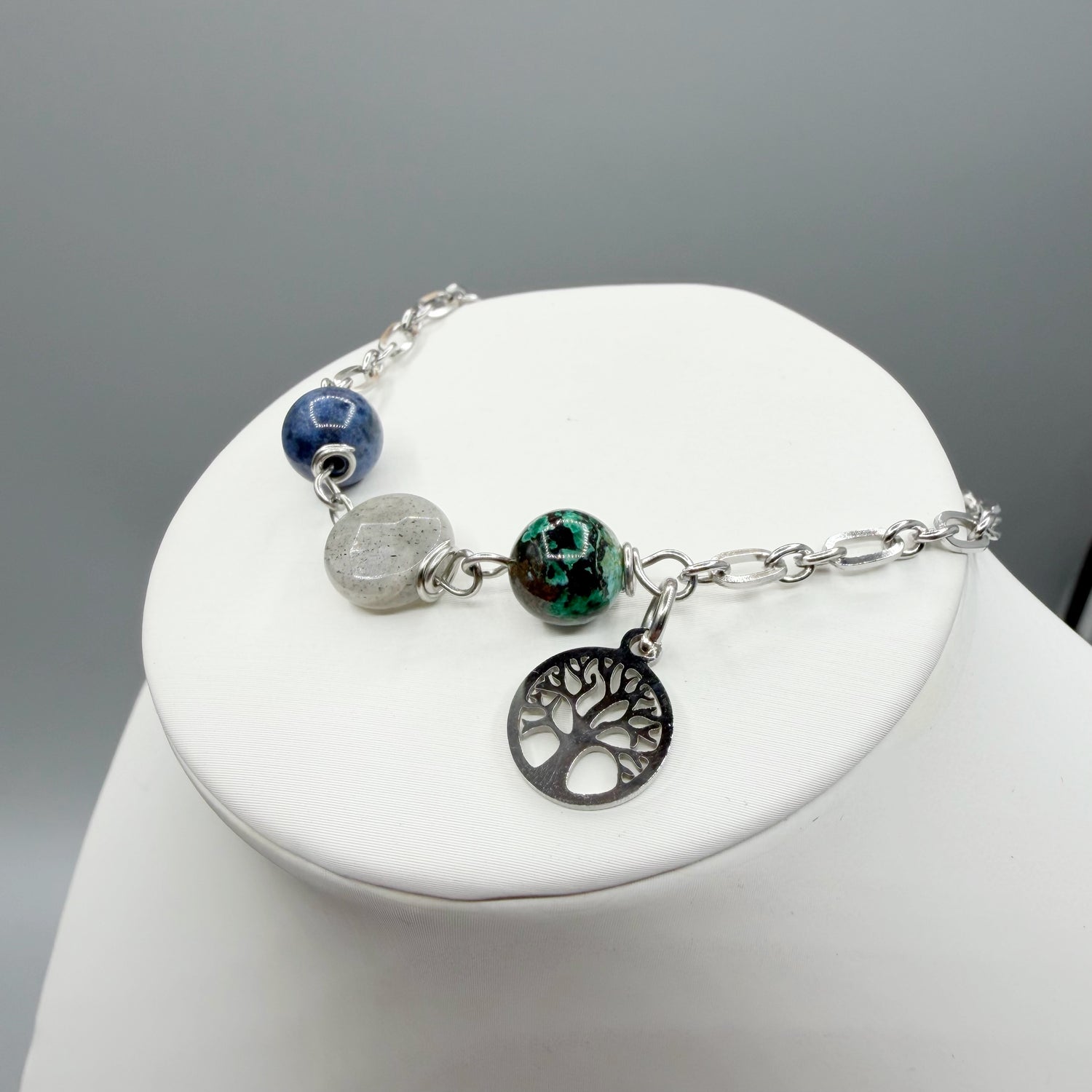 Bracciale Destino - Crisocolla, Dumortierite, Labradorite - LIMITED EDITION