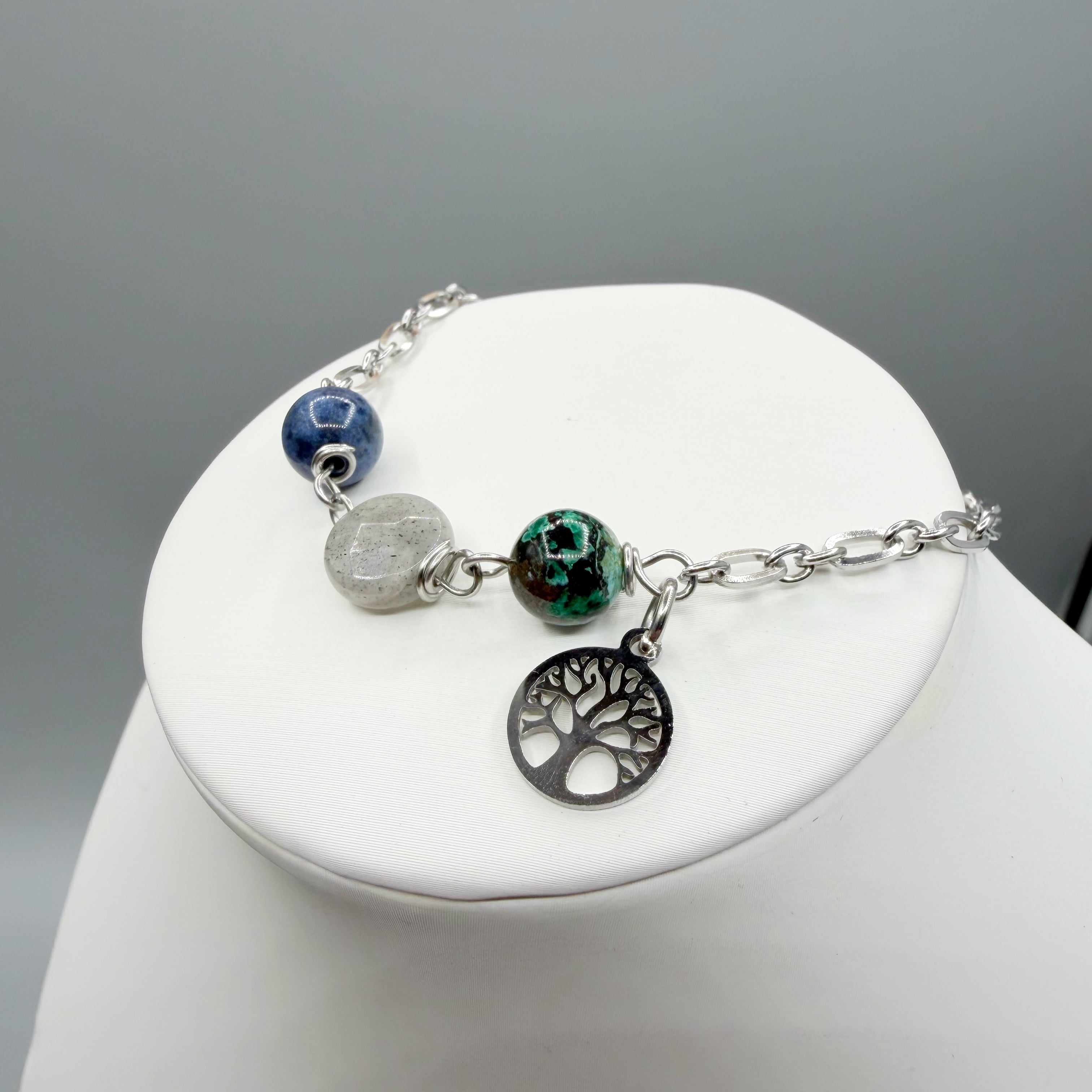 Bracciale Destino - Crisocolla, Dumortierite, Labradorite - LIMITED EDITION