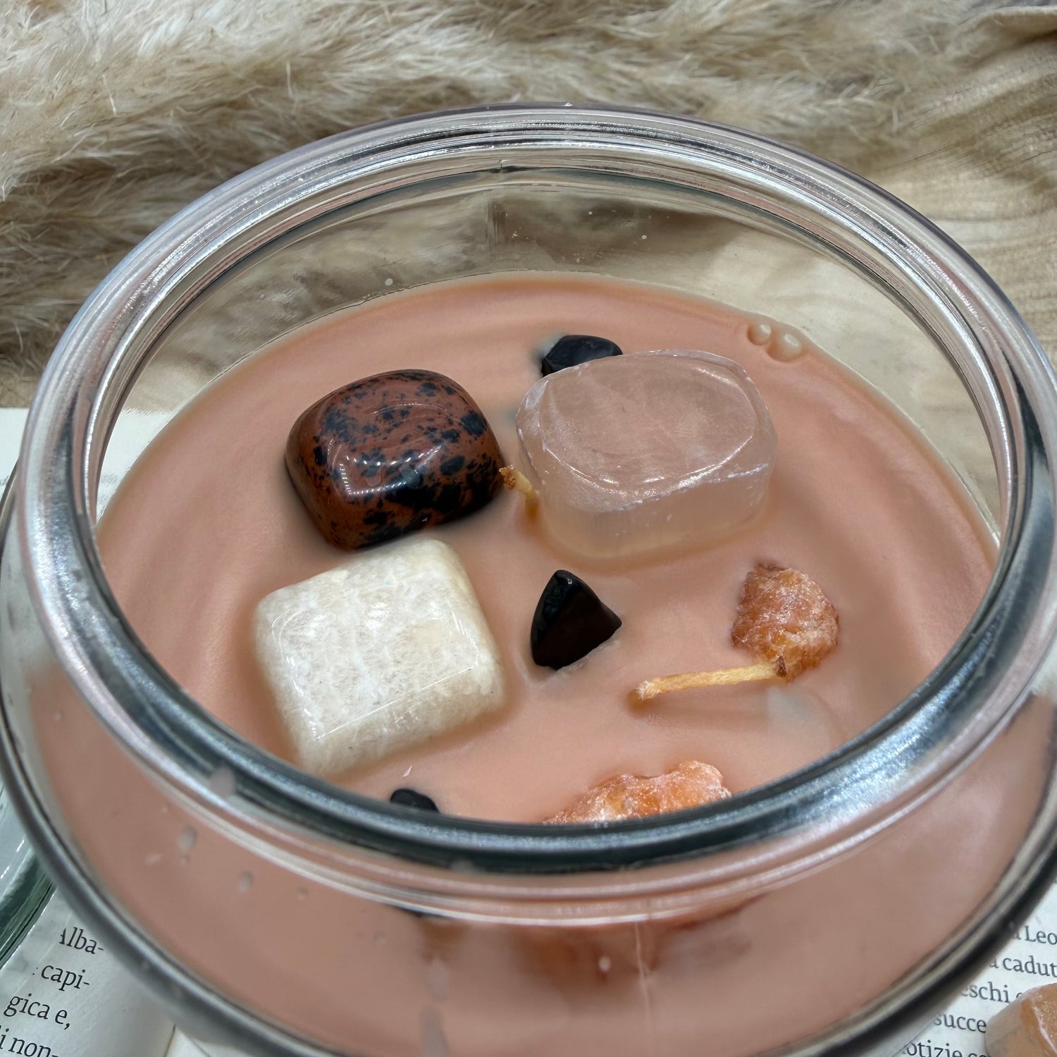 Candela con Cristalli - PURIFICAZIONE e PROTEZIONE - Banana Nut Muffin - LIMITED EDITION