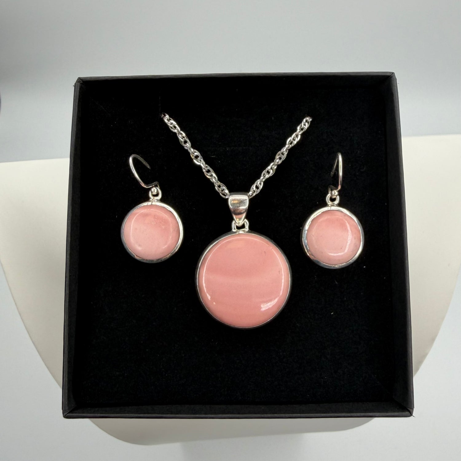 Set Opale Rosa Australiano - Argento 925
