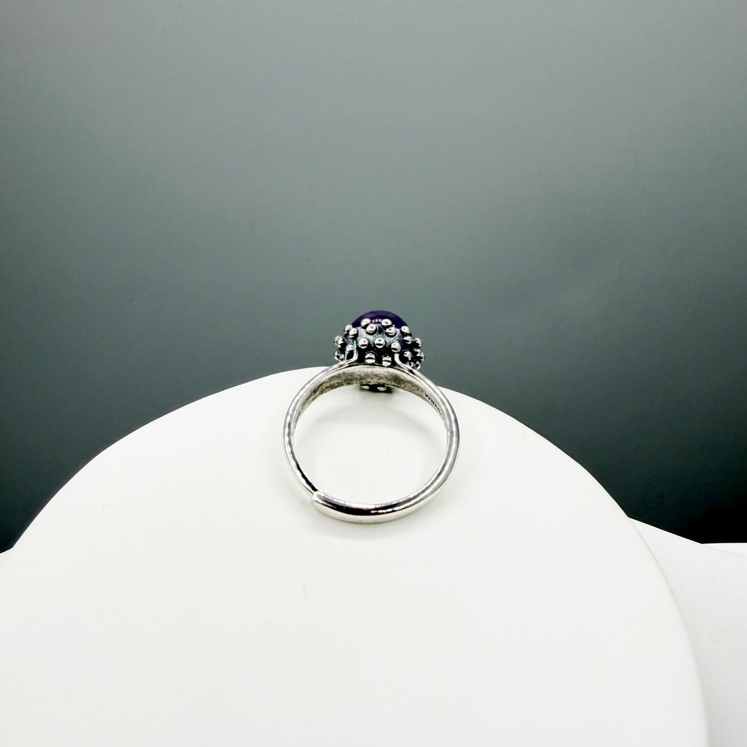 Anello Ametista - Argento 925 - Sfera