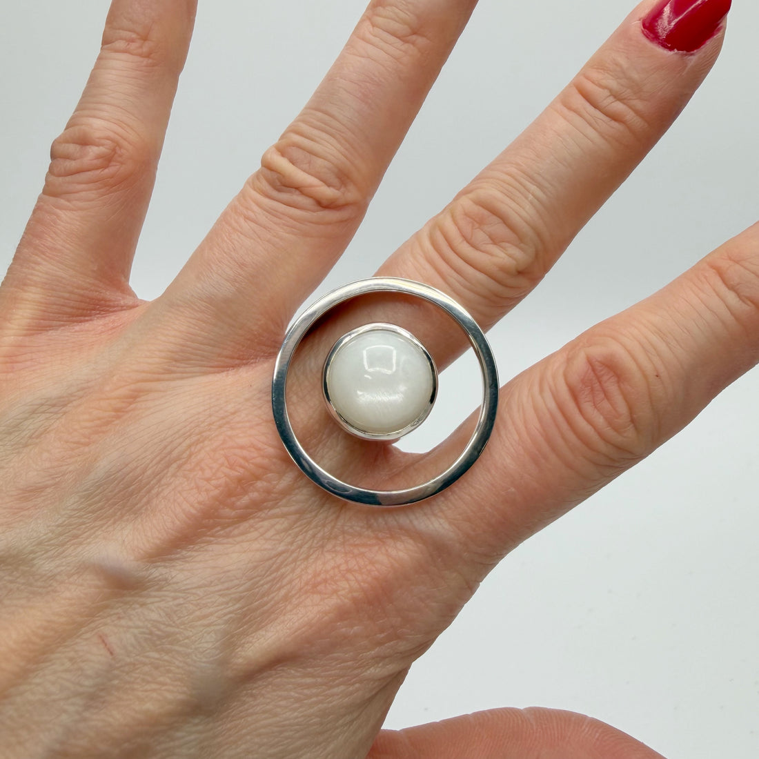 Anello Essential Pietra di Luna e Argento 925