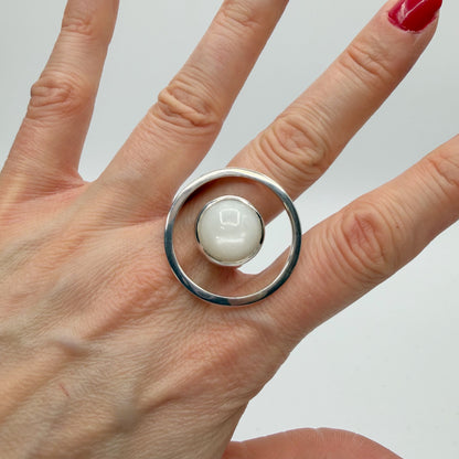 Anello Essential Pietra di Luna e Argento 925