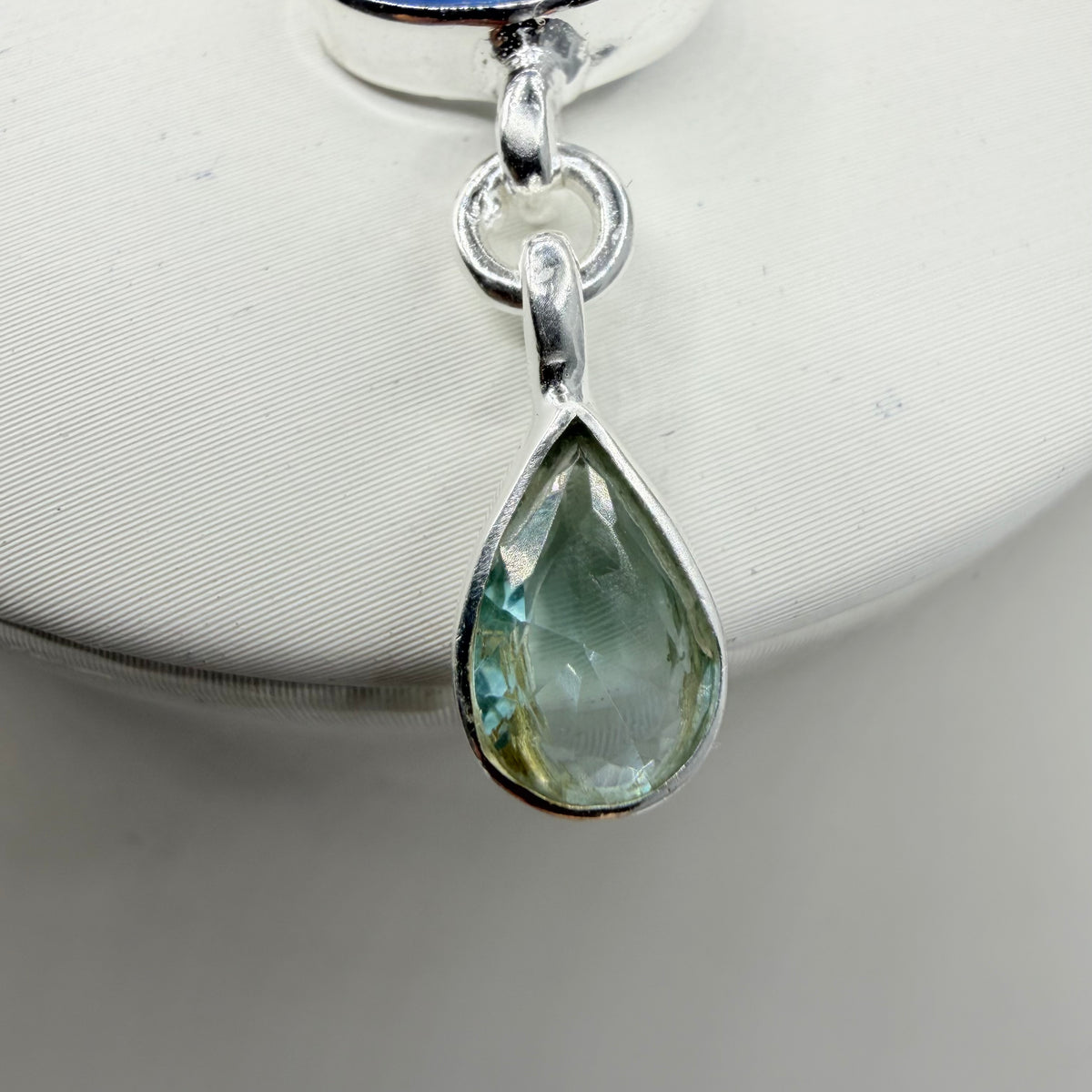 Ciondolo Acquamarina, Labradorite, Cianite, Quarzo - Argento 925