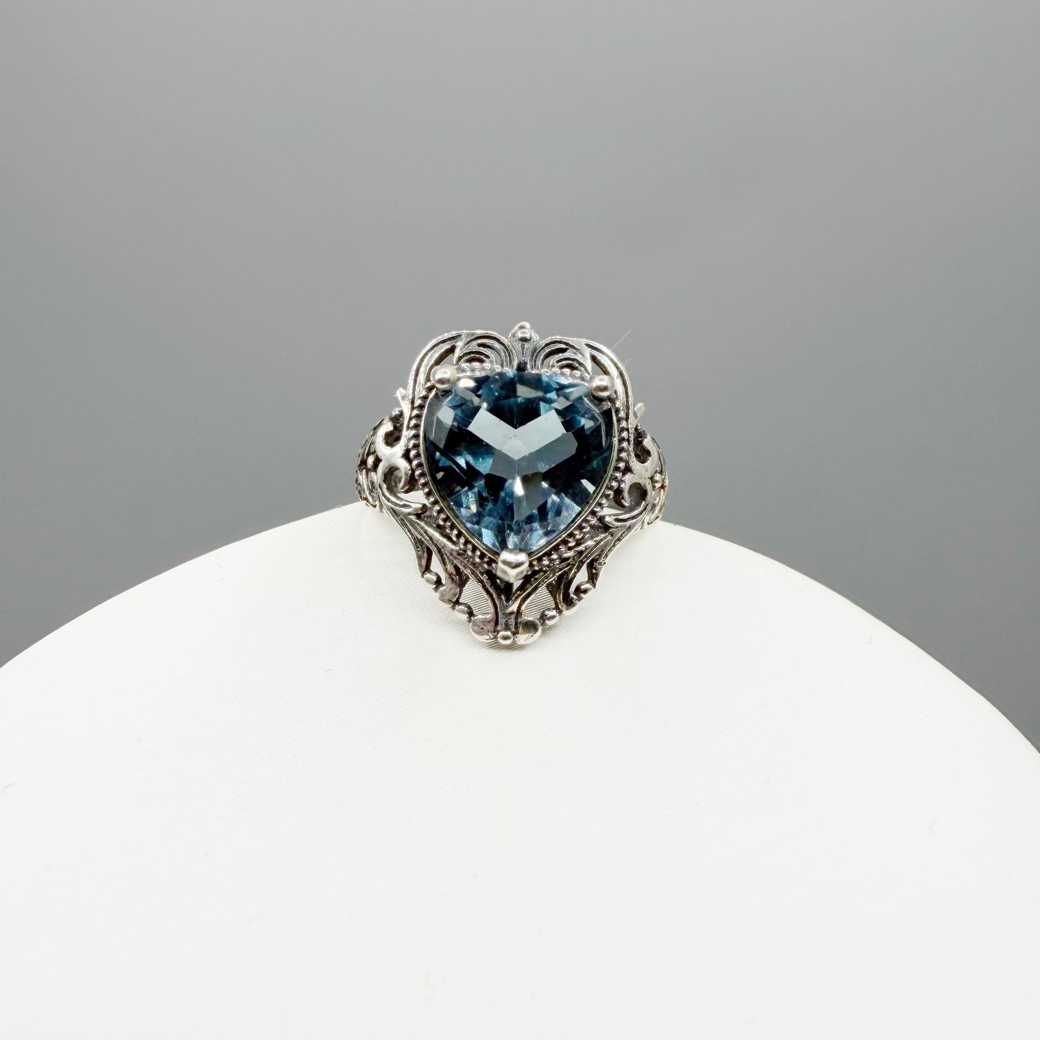 Anello Fluorite Cuore Regale - Argento 925