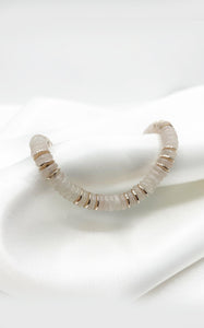 Bracciale Quarzo Rosa Rondelle