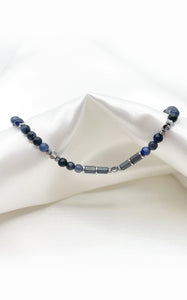 Bracciale Sodalite ed Ematite