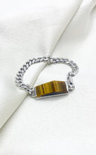 Carica l&#39;immagine nel visualizzatore di Gallery, Bracciale Occhio di Tigre e Argento
