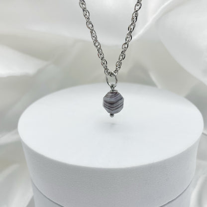 Collana Occhio di Shiva Sfaccettato - Acciaio inossidabile